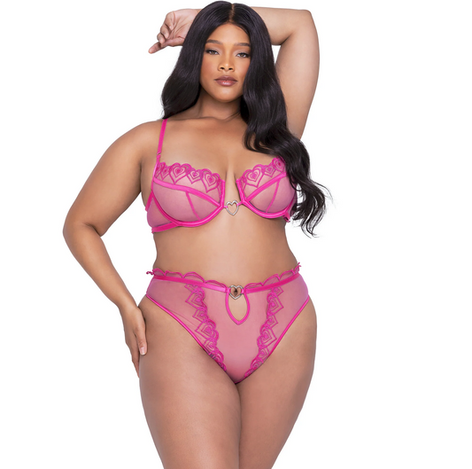 Bubblegum Heart 2-Piece Short Set