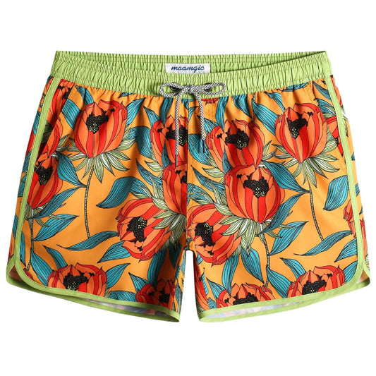 4.5 Inch Vintage Bright Summer Swim Trunks