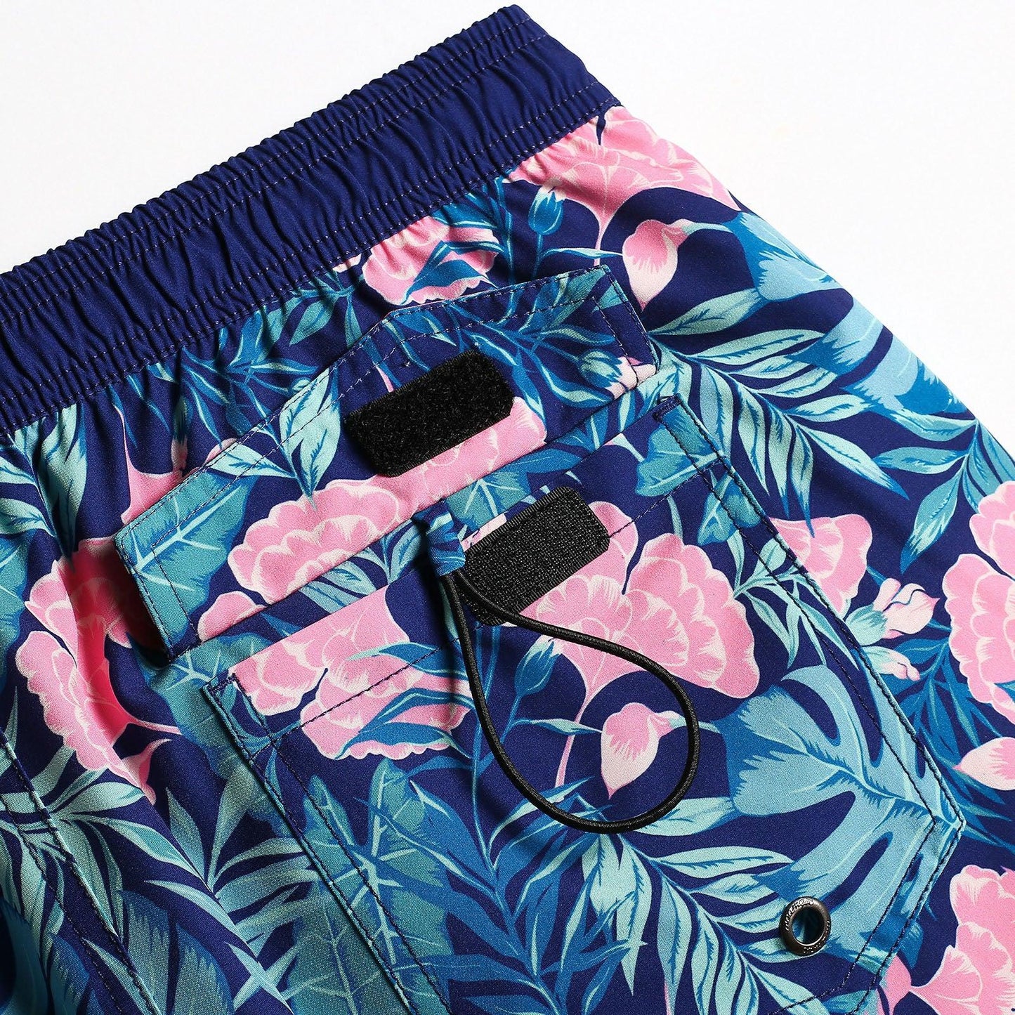 4.5 Inch Inseam Vintage Stretch Ginkgo Pin Swim Trunks