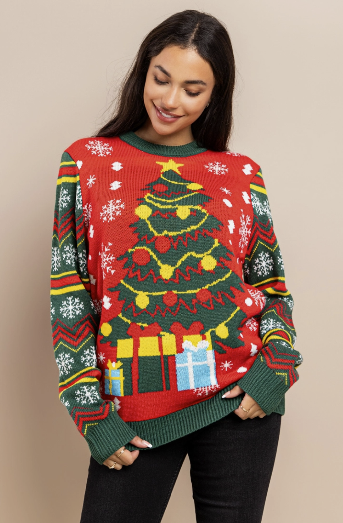 UNISEX Ugly Christmas Sweater- Tree