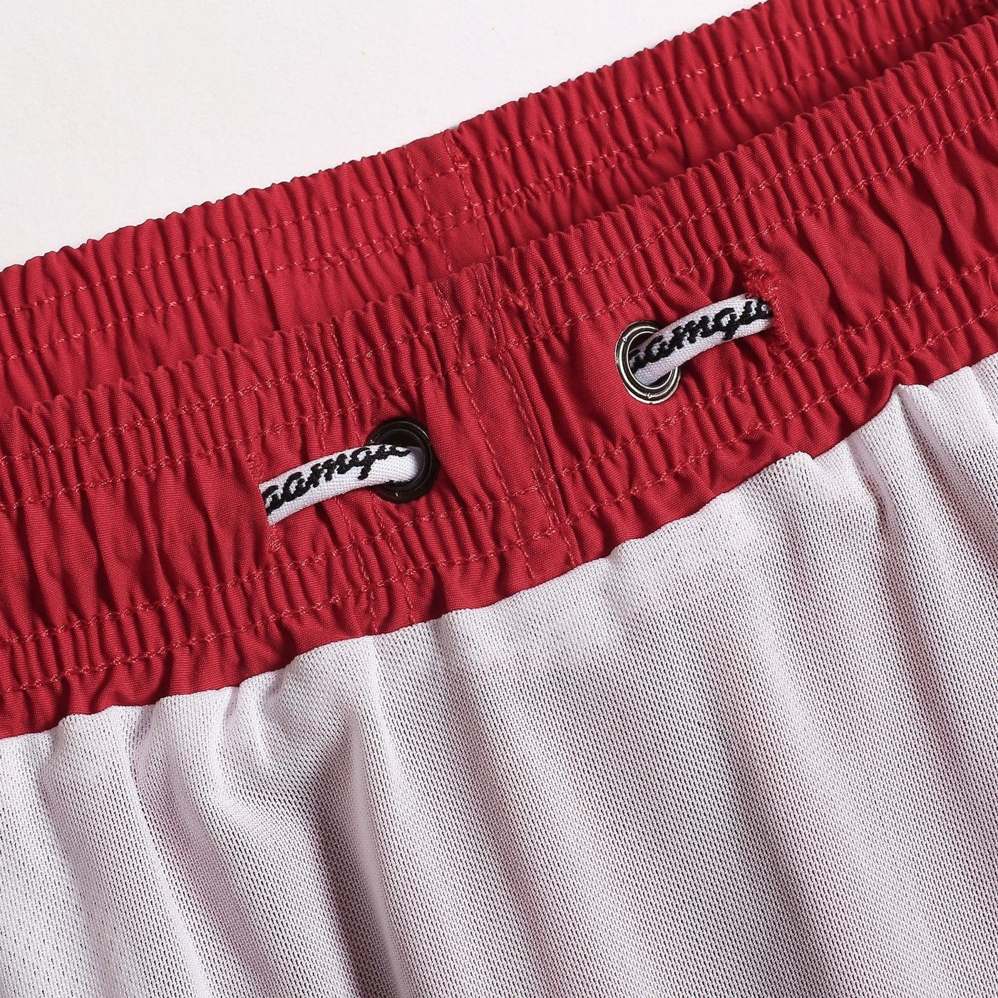 4.5 Inch Short Swim Trunks Slim Fit - Bright Red