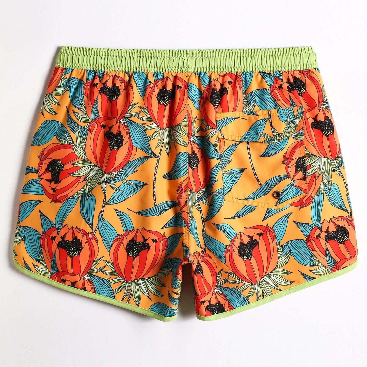 4.5 Inch Vintage Bright Summer Swim Trunks