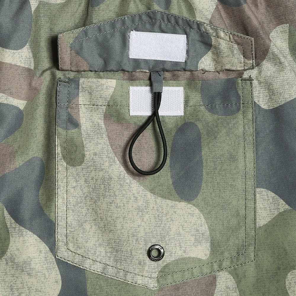 4.5 Inch Inseam Vintage Camo Swim Trunks