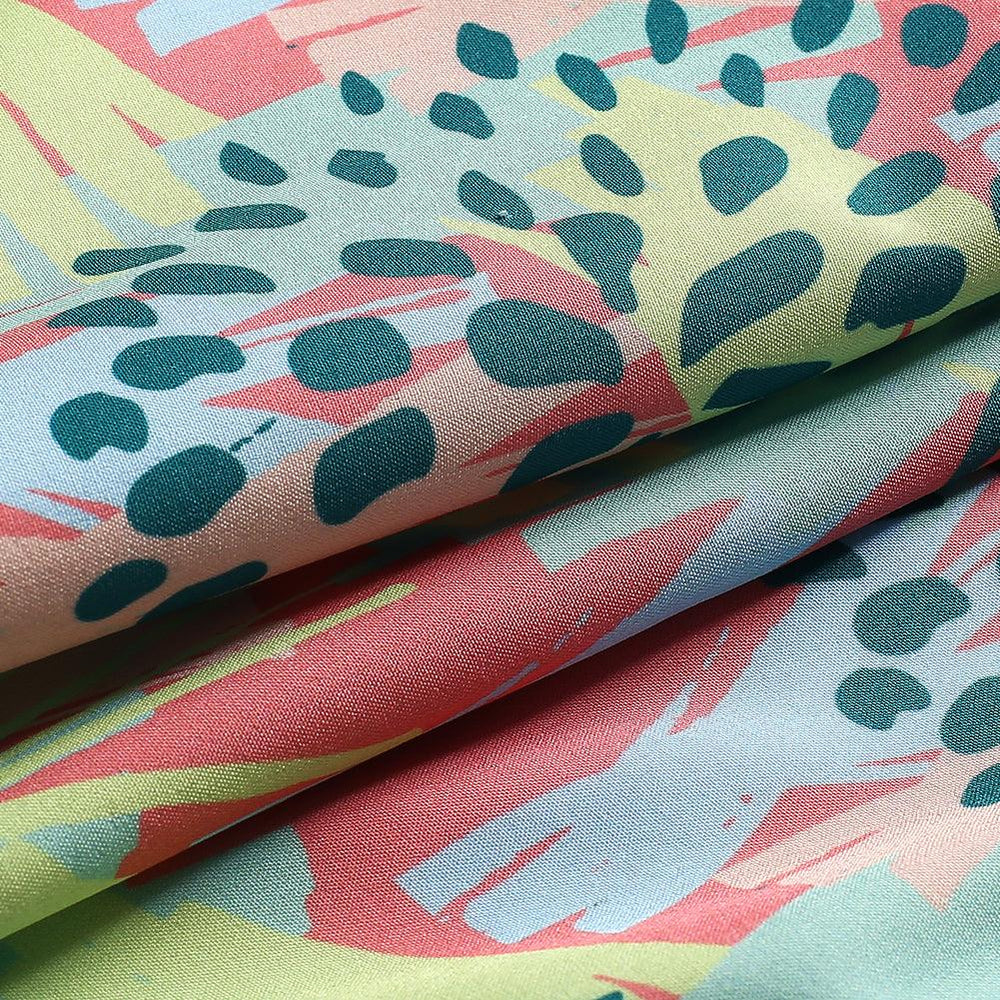 4.5 Inch Inseam Vintage Stretch Bright Fireworks Swim Trunks